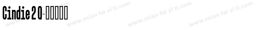 Cindie 2 Q字体转换